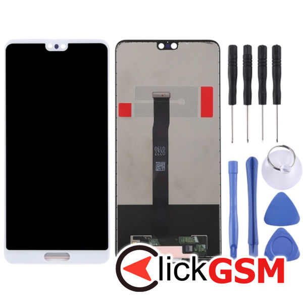 Piesa Piesa Display Cu Touchscreen White Huawei P20 4nex