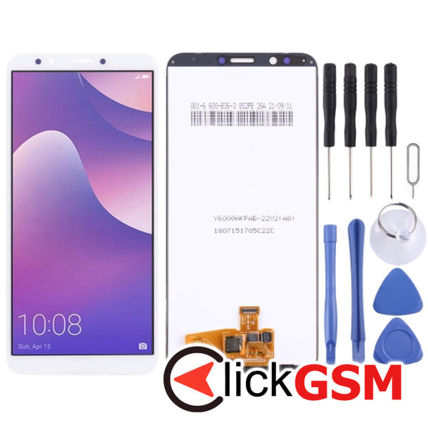 Piesa Piesa Display Cu Touchscreen White Huawei Y7 Pro 2018 2587