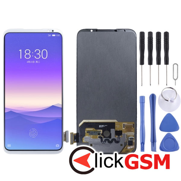 Piesa Display Cu Touchscreen White Meizu 16s 2fge