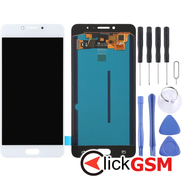 Piesa Display Cu Touchscreen White Samsung Galaxy C7 Pro 4erq