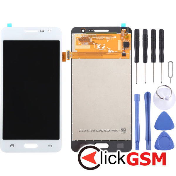 Piesa Piesa Display Cu Touchscreen White Samsung Galaxy Grand Prime 4eu7