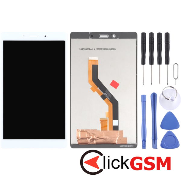 Piesa Piesa Display Cu Touchscreen White Samsung Galaxy Tab A 8.0 2019 4ewp