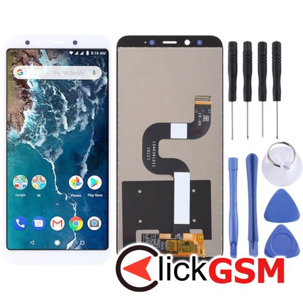 Piesa Piesa Display Cu Touchscreen White Xiaomi Mi 6x 1yzt