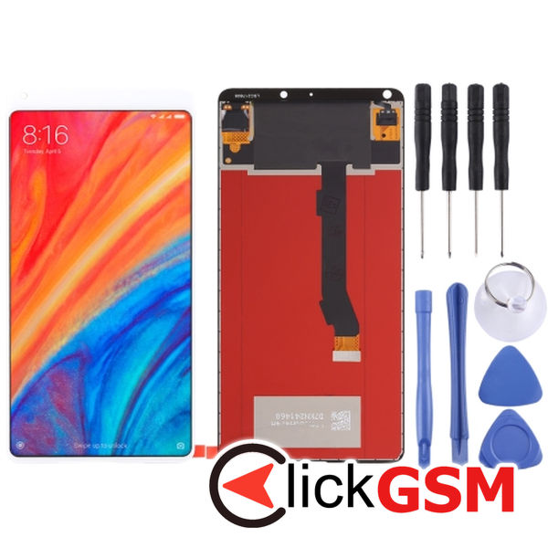 Piesa Piesa Display Cu Touchscreen White Xiaomi Mi Mix 2s 25lm