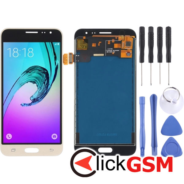 Piesa Piesa Display Gold Samsung Galaxy J3 2016 4o7q