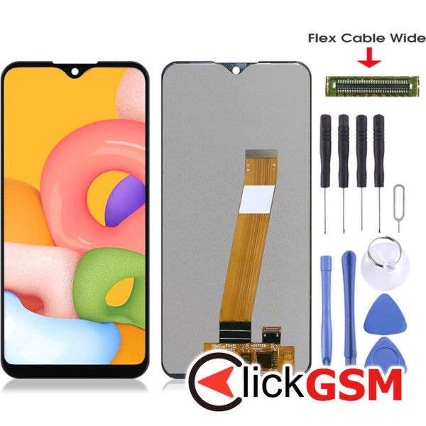 Piesa Piesa Display Negru Samsung Galaxy A01 4eur