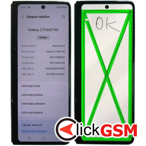 Piesa Piesa Display Negru Samsung Galaxy Z Fold3 429t