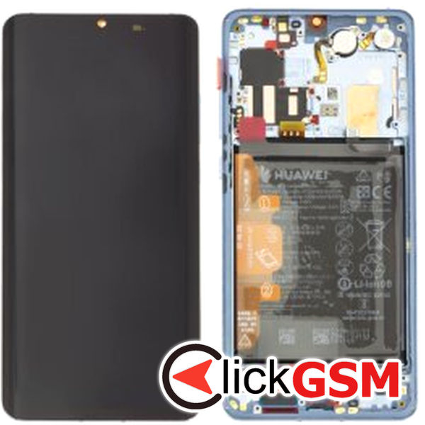 Piesa Piesa Display Original Cu Touchscreen Albastru Deschis Huawei P30 Pro R2l