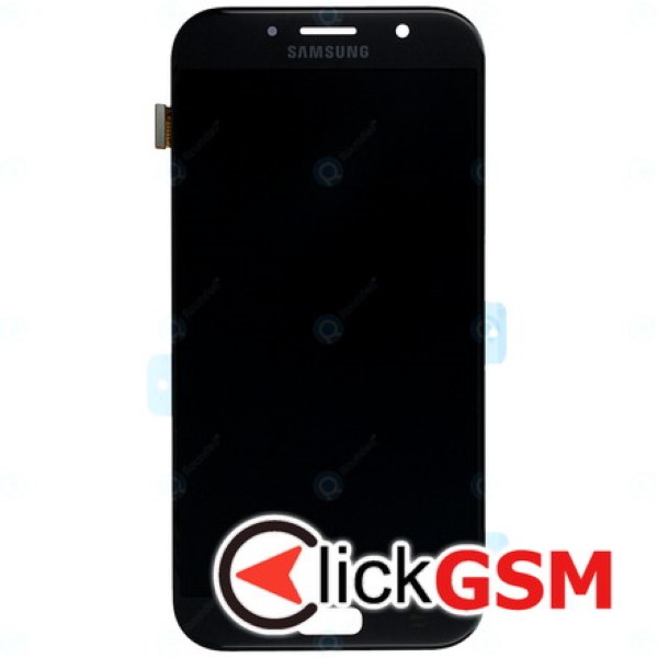 Piesa Piesa Display Original Cu Touchscreen Negru Samsung Galaxy A7 2017 Ndi