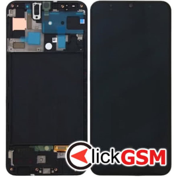 Piesa Piesa Display Original Cu Touchscreen Negru Samsung Galaxy A70 2dlm