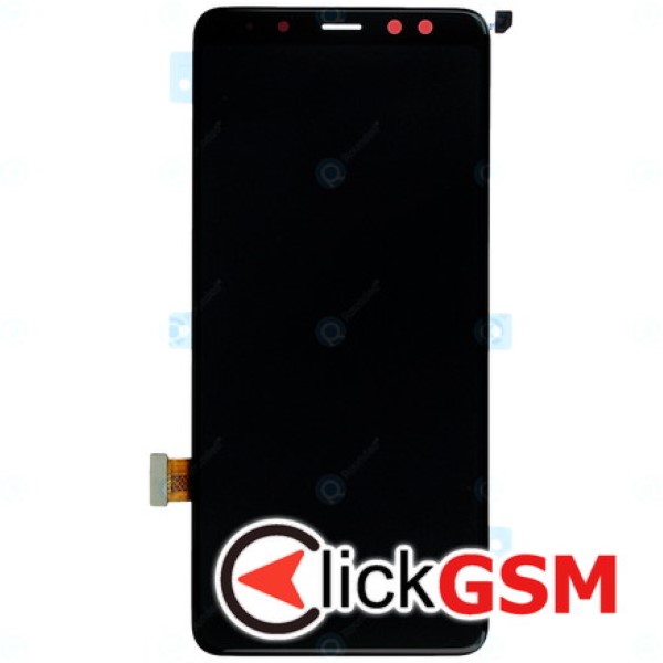 Piesa Piesa Display Original Cu Touchscreen Pentru Samsung Galaxy A8 2018 Negru Nh3