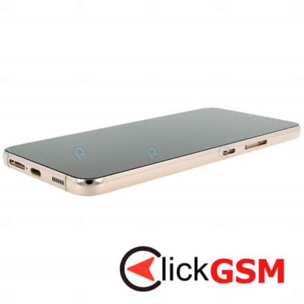 Piesa Piesa Display Original Cu Touchscreen Rama Baterie Pentru Samsung Galaxy S22 Auriu 1ktr