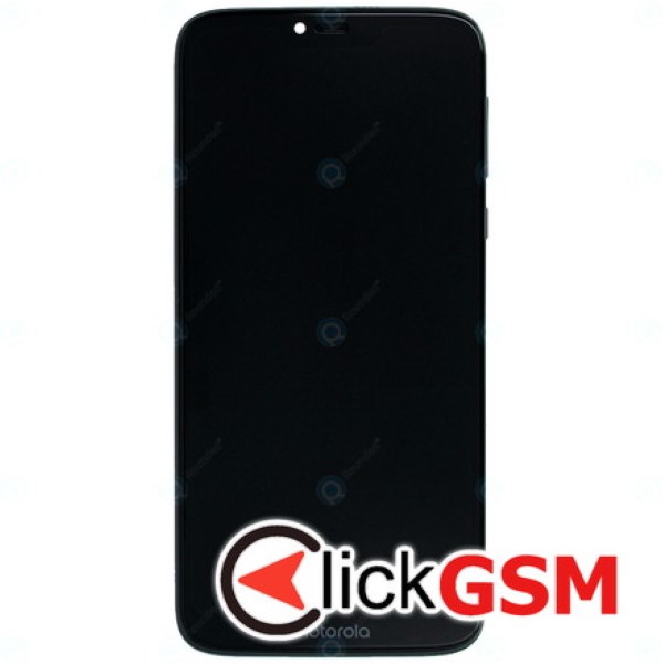 Piesa Piesa Display Original Cu Touchscreen Rama Pentru Motorola Moto G7 Power Negru Qmb