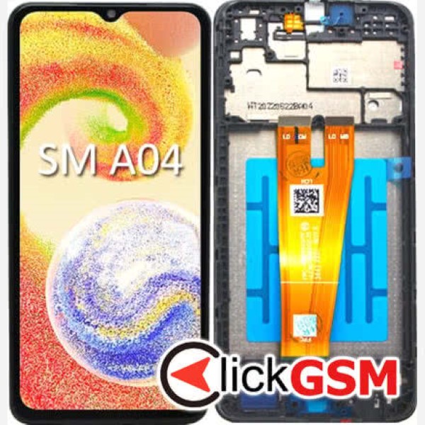 Piesa Display Original Cu Touchscreen Rama Pentru Samsung Galaxy A04 Negru 2dk9