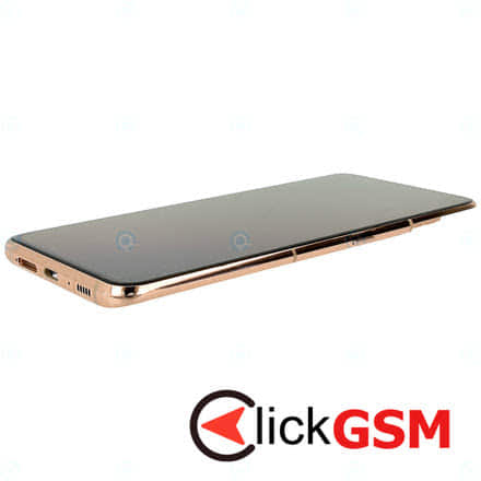 Piesa Display Original Cu Touchscreen Rama Pentru Samsung Galaxy A80 Auriu Nfx