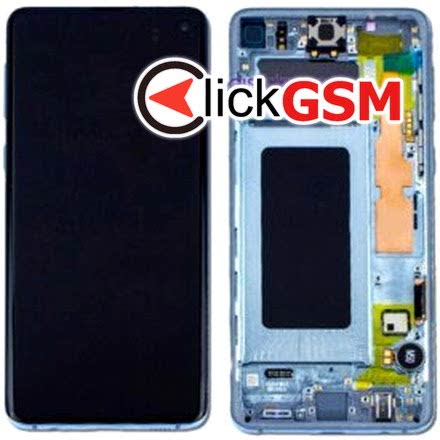 Display Original cu TouchScreen, Rama Albastru Samsung Galaxy S10+ q0n