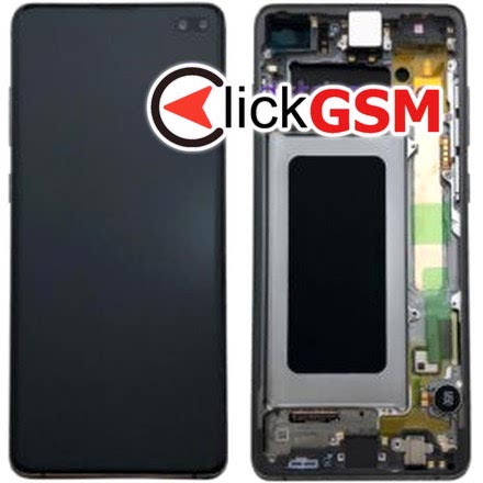Display Original cu TouchScreen, Rama Negru Samsung Galaxy S10+ q0o