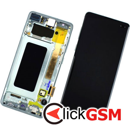 Display Original cu TouchScreen, Rama Verde Samsung Galaxy S10+ 29w0
