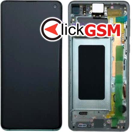 Display Original cu TouchScreen, Rama Verde Samsung Galaxy S10 1jls