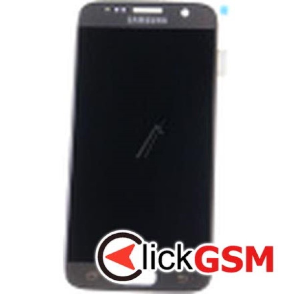 Piesa Display Original Cu Touchscreen Rama Pentru Samsung Galaxy S7 Auriu 17p2