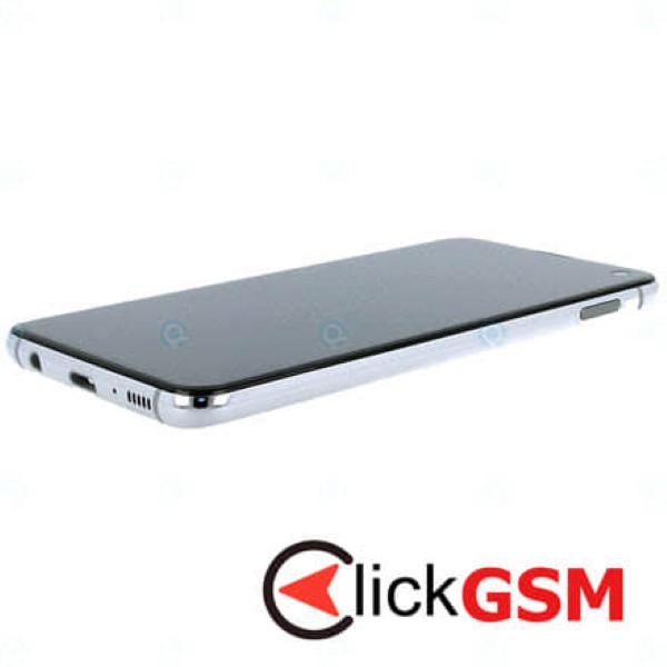 Piesa Piesa Display Original Cu Touchscreen Rama Si Baterie Alb Samsung Galaxy S10e 1o1c