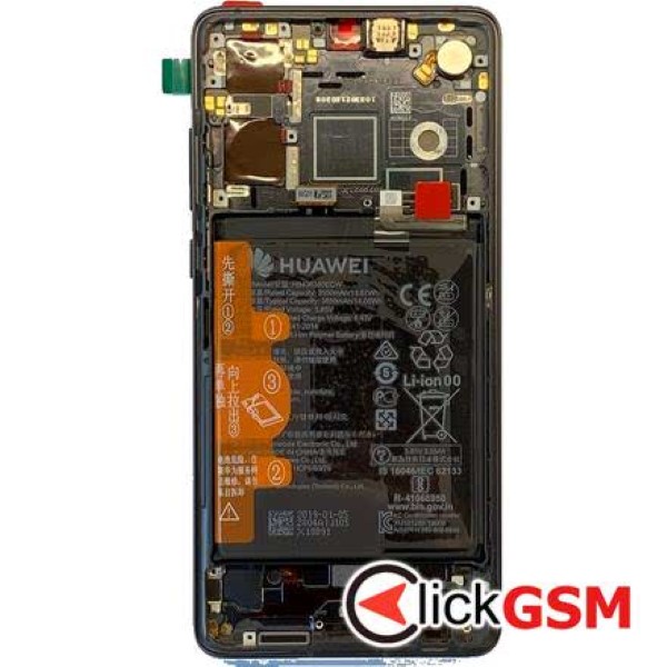 Piesa Piesa Display Original Cu Touchscreen Rama Si Baterie Huawei P30 Fj