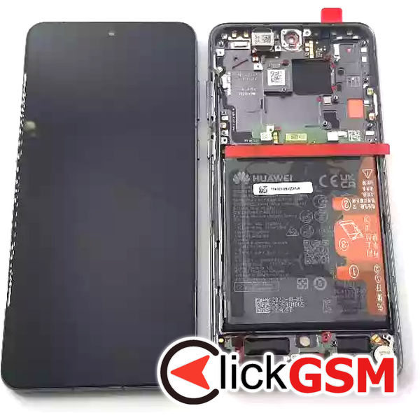 Piesa Piesa Display Original Cu Touchscreen Rama Si Baterie Negru Huawei Mate 50 Pro 11x4