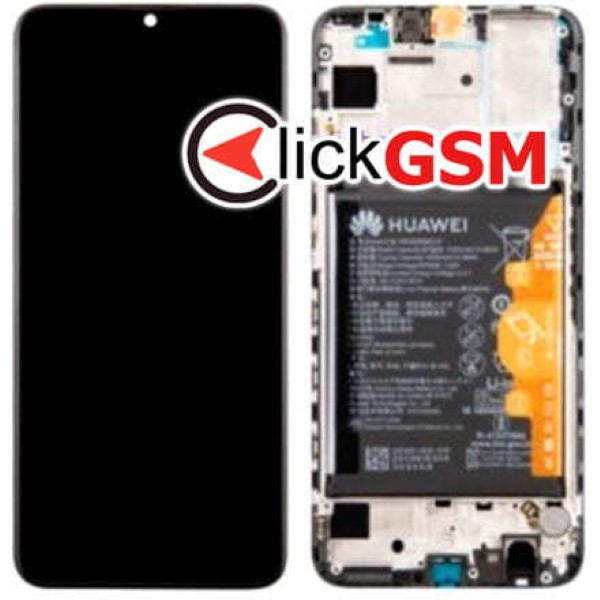 Piesa Display Original Cu Touchscreen Rama Si Baterie Negru Huawei P Smart 2019 1jm6