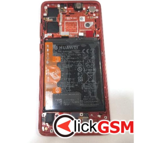 Piesa Display Original Cu Touchscreen Rama Si Baterie Negru Huawei P30 Ejx