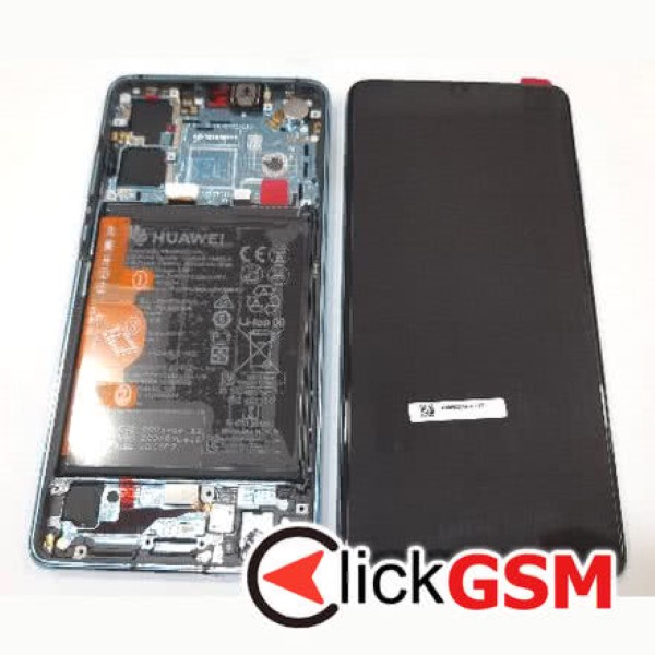 Piesa Piesa Display Original Cu Touchscreen Rama Si Baterie Negru Huawei P30 Hvl