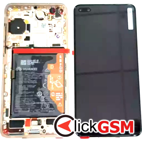 Piesa Display Original Cu Touchscreen Rama Si Baterie Negru Huawei P40 C7y