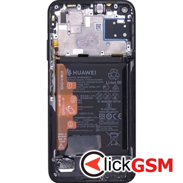 Piesa Piesa Display Original Cu Touchscreen Rama Si Baterie Negru Huawei P40 Lite 4194