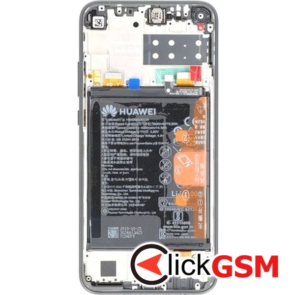 Piesa Piesa Display Original Cu Touchscreen Rama Si Baterie Negru Huawei P40 Lite E 41d3