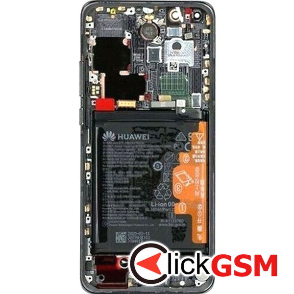 Piesa Piesa Display Original Cu Touchscreen Rama Si Baterie Negru Huawei P40 Pro 41c9