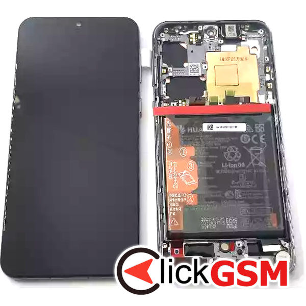 Piesa Piesa Display Original Cu Touchscreen Rama Si Baterie Negru Huawei P50 2pf