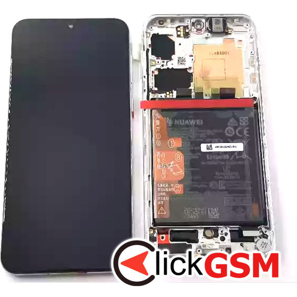 Piesa Piesa Display Original Cu Touchscreen Rama Si Baterie Negru Huawei P50 34f