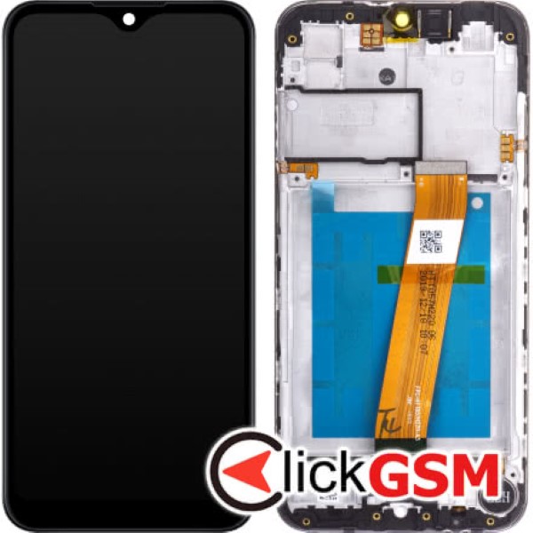 Piesa Piesa Display Original Cu Touchscreen Rama Si Baterie Negru Samsung Galaxy A01 4mtb