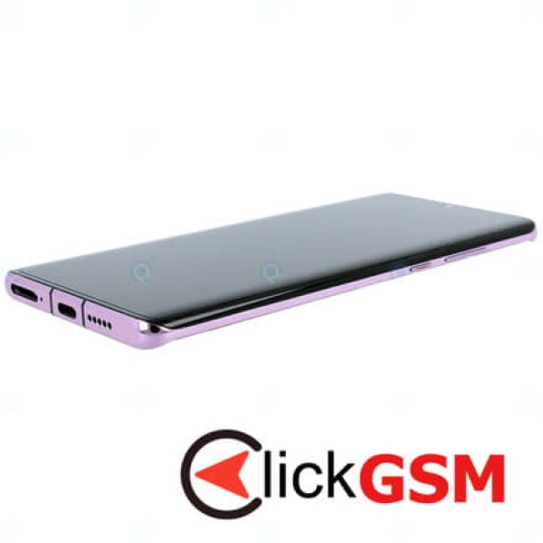 Piesa Piesa Display Original Cu Touchscreen Rama Si Baterie Violet Huawei P30 Pro Wtl