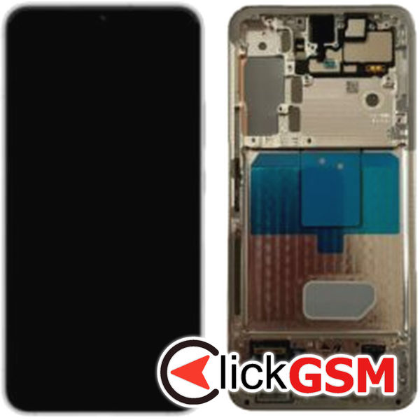 Piesa Piesa Display Original Cu Touchscreen Si Rama Alb Albastru Crem Samsung Galaxy S22 3i39