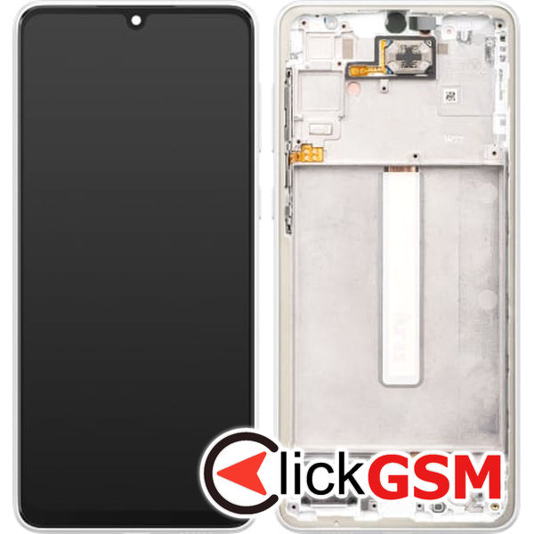 Piesa Piesa Display Original Cu Touchscreen Si Rama Alb Samsung Galaxy A33 5g 2gzt