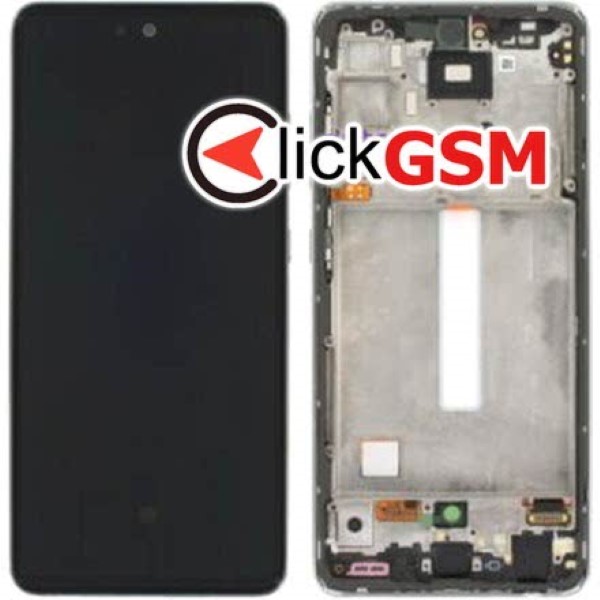 Piesa Display Original Cu Touchscreen Si Rama Alb Samsung Galaxy A52 5g Pvg