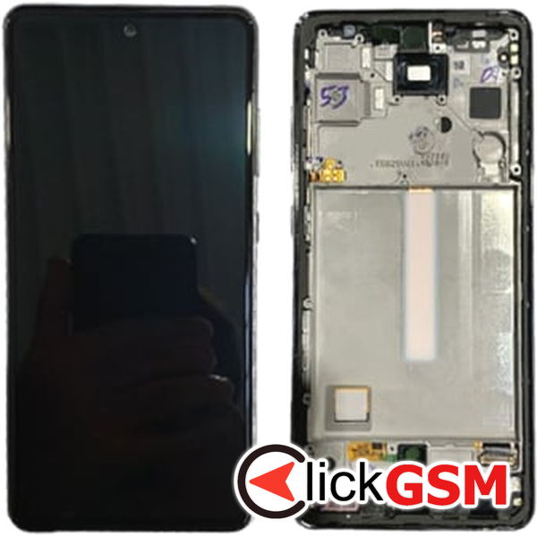 Piesa Piesa Display Original Cu Touchscreen Si Rama Alb Samsung Galaxy A52s 5g 2dml