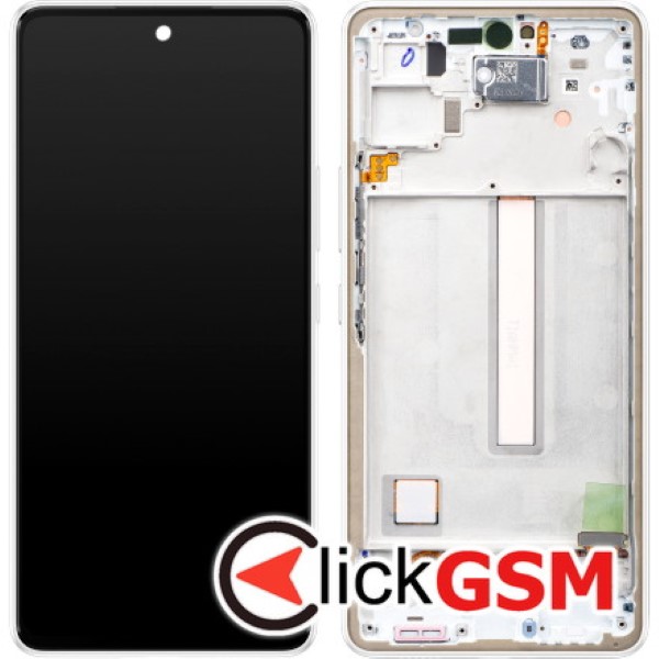 Piesa Display Original Cu Touchscreen Si Rama Alb Samsung Galaxy A53 5g 1eho