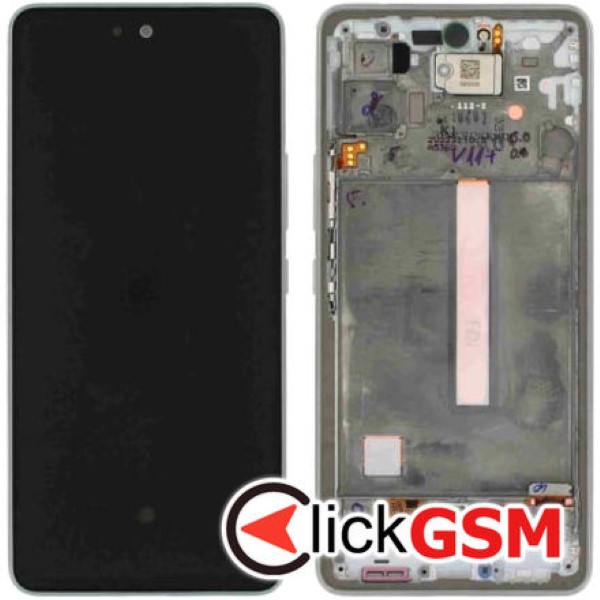 Piesa Display Original Cu Touchscreen Si Rama Alb Samsung Galaxy A53 5g 3ddl