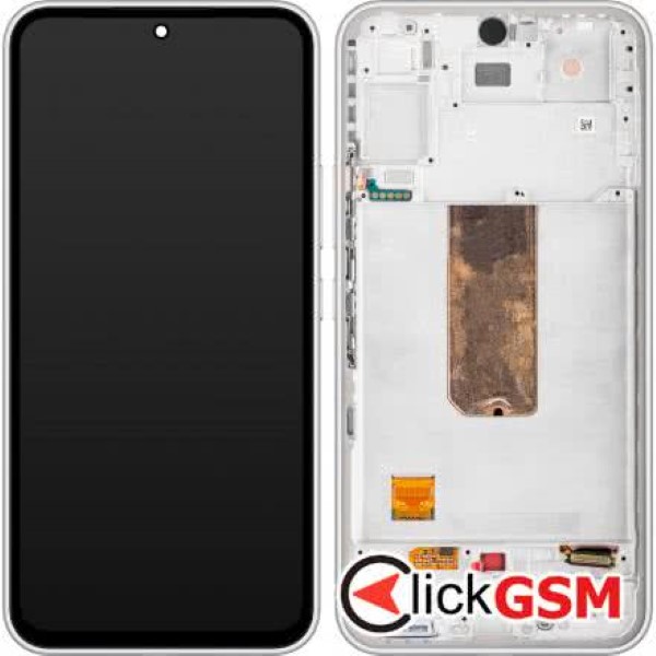 Piesa Piesa Display Original Cu Touchscreen Si Rama Alb Samsung Galaxy A54 5g 2xiv