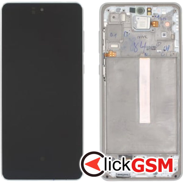 Piesa Display Original Cu Touchscreen Si Rama Alb Samsung Galaxy A73 5g 2vo6