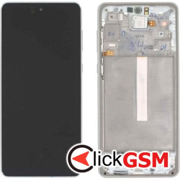 Piesa Piesa Display Original Cu Touchscreen Si Rama Alb Samsung Galaxy A73 5g 3507