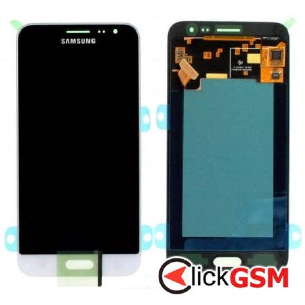 Piesa Piesa Display Original Cu Touchscreen Si Rama Alb Samsung Galaxy J3 2016 2wgf