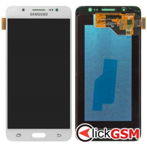 Piesa Display Original Cu Touchscreen Si Rama Alb Samsung Galaxy J5 2016 2wl0