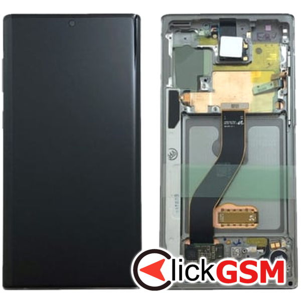 Piesa Piesa Display Original Cu Touchscreen Si Rama Alb Samsung Galaxy Note10 2dor